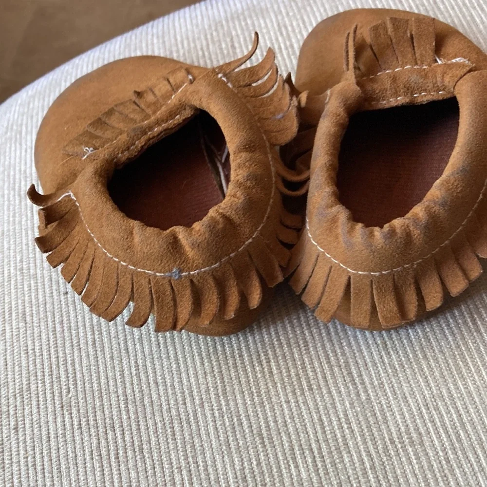 moccasins baby gently